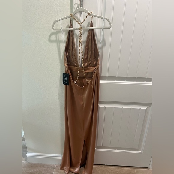NWT Retrofete Tasha Dress in almond - shell chain straps - size S - Picture 3 of 10